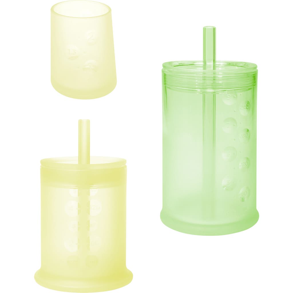 Olababy Developmental Cup Set in Lemon/Kiwi