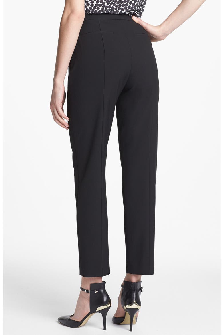 'Quinn' Skinny Ankle Pants, Alternate, color, BLACK
