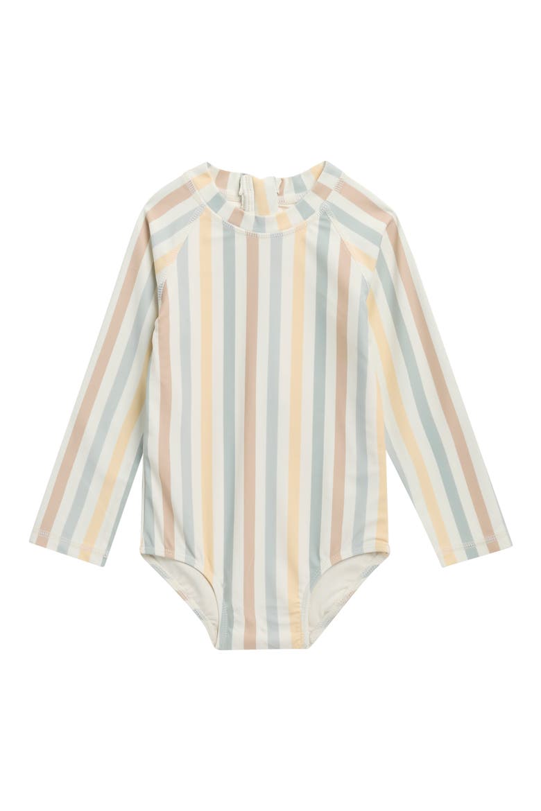 Delphine One-Piece Rashguard, Main, color, VALENCIA STRIPE