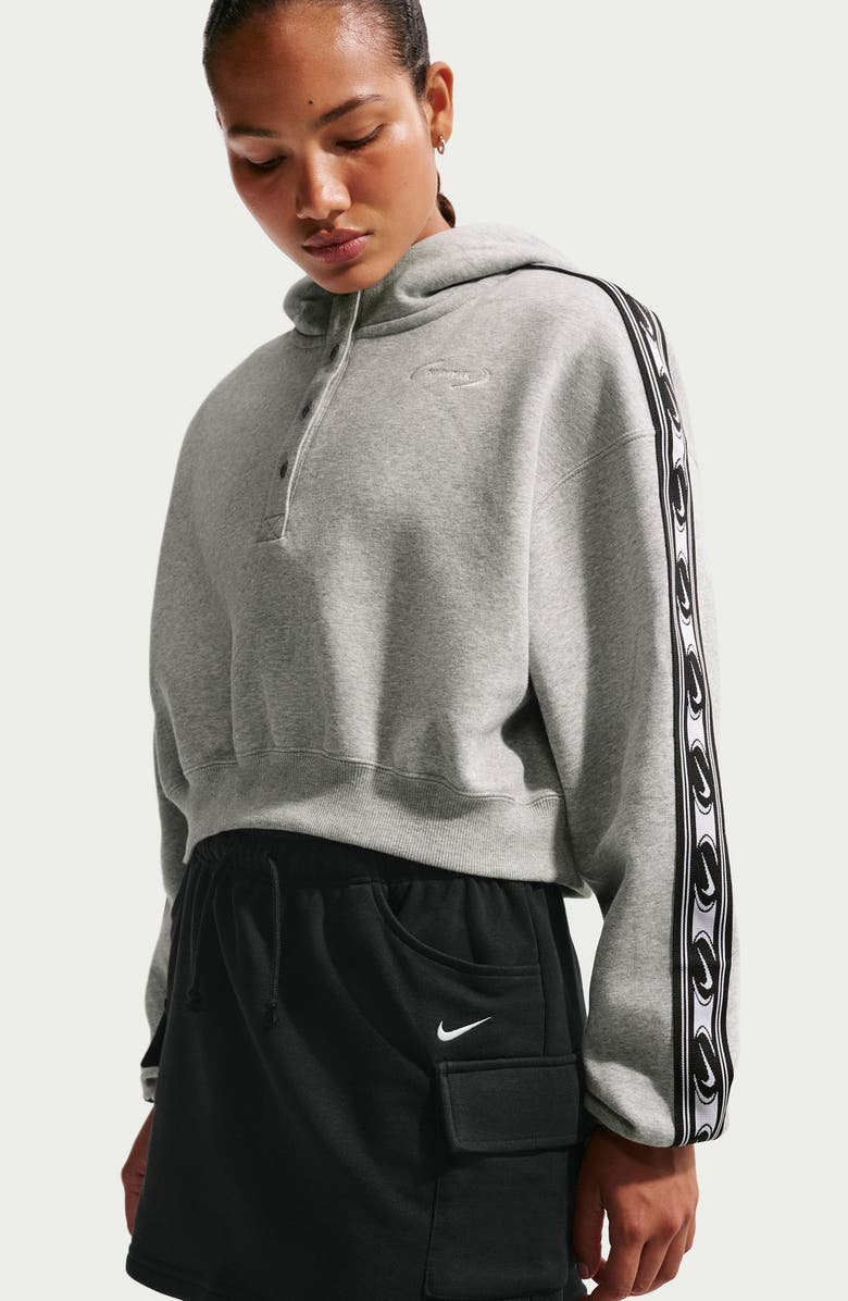 Nike Phoenix French Terry Cargo Miniskirt, Alternate, color, Black/ Sail