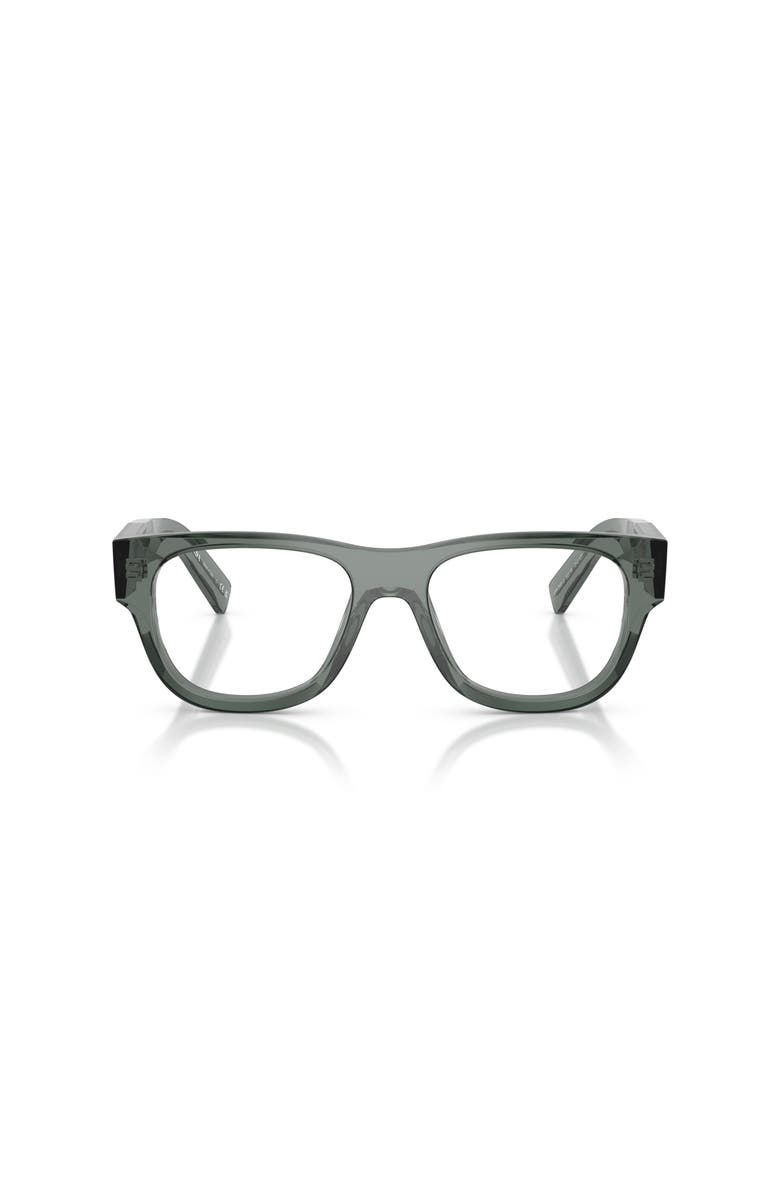 Prada 53mm Square optical glasses, Alternate, color, Grey