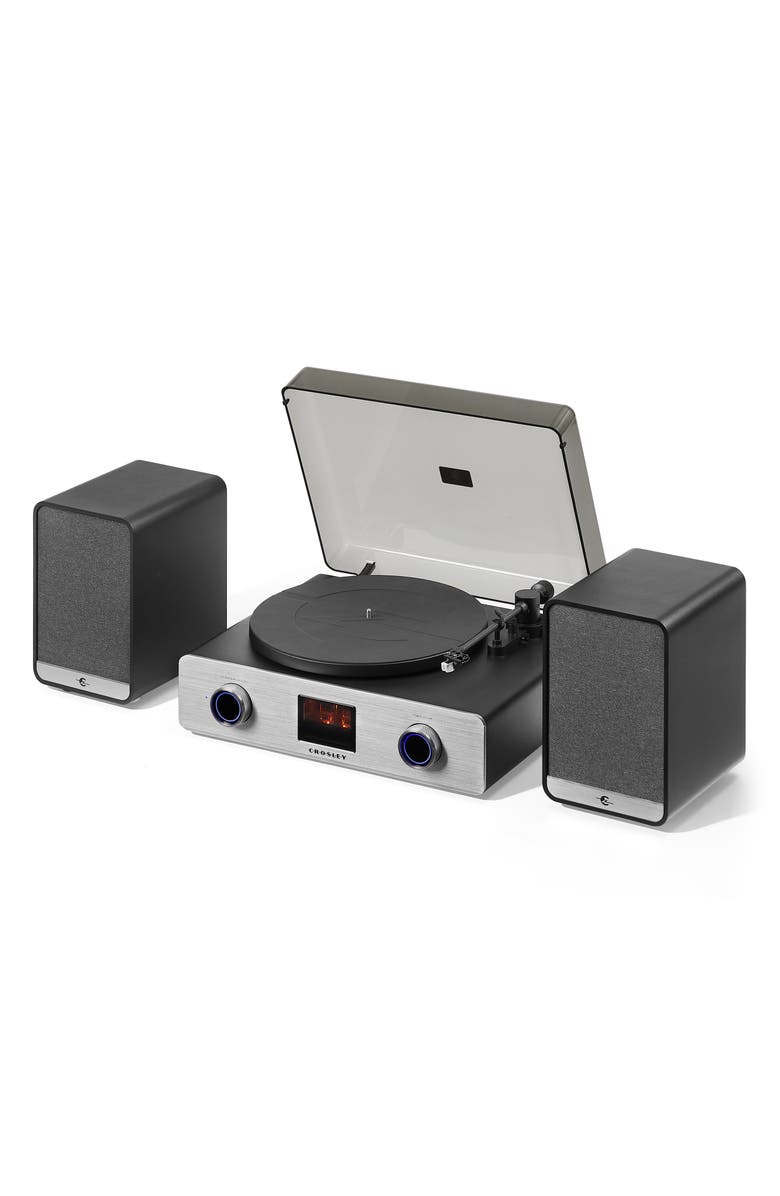 Crosley Radio C92 Record Player with Speakers, Alternate, color, Black