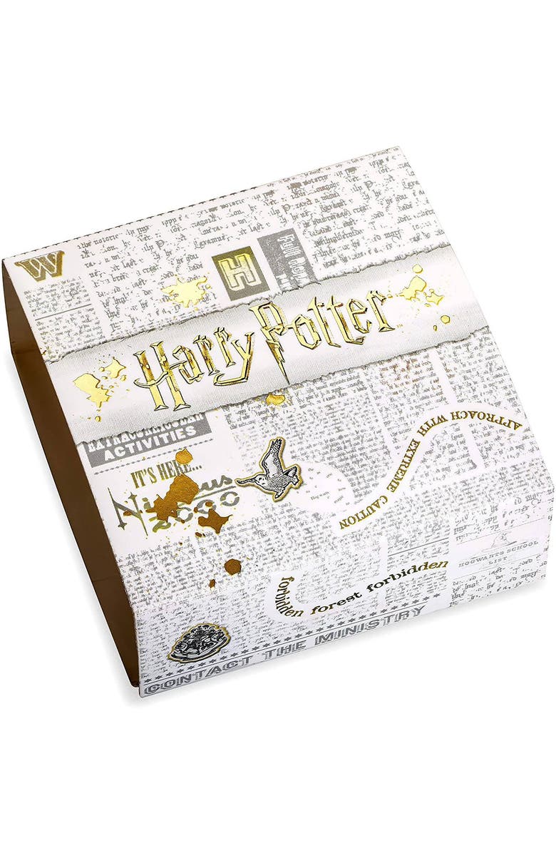 HARRY POTTER Deathly Hallows and Lightning Bolt Studs Earrings, 3-Pack, Alternate, color, Multi