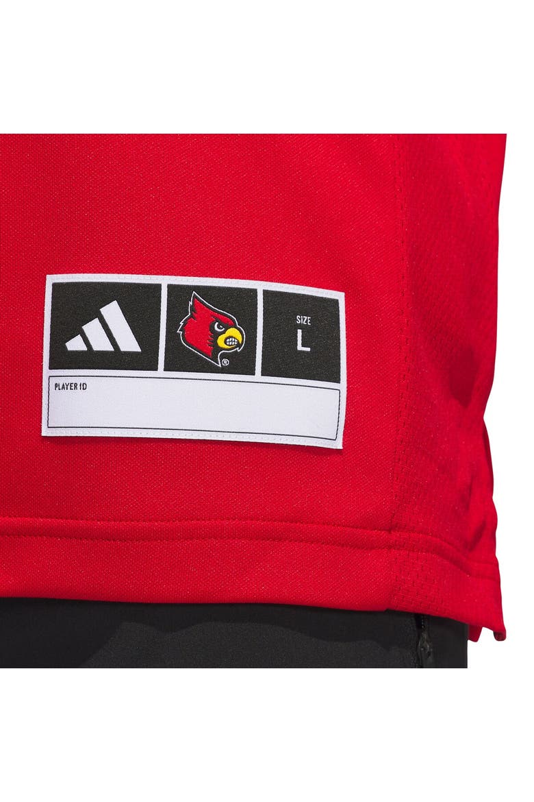 Men's adidas #24 Red Louisville Cardinals Alternate Premier Strategy Jersey, Alternate, color, Red