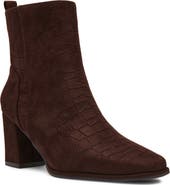 Anne Klein Koi Croc Embossed Bootie