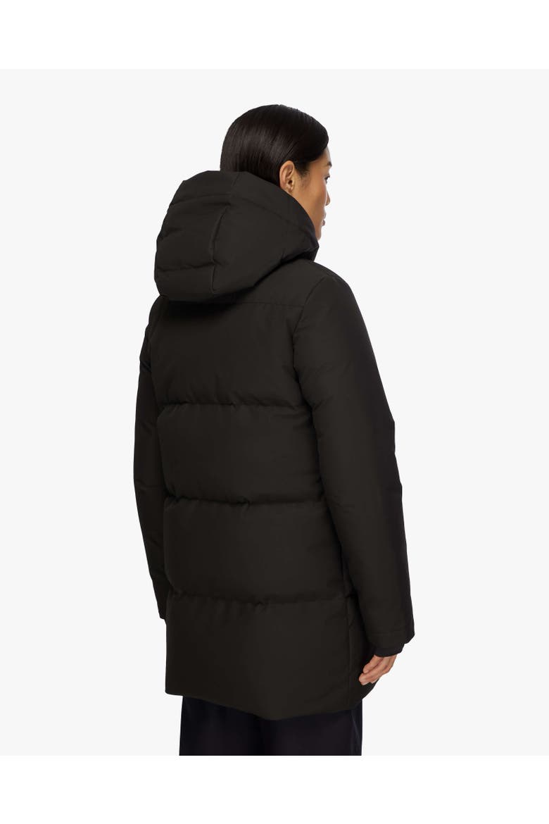 CHLOE | Hooded Down Winter Jacket, Alternate, color, Black
