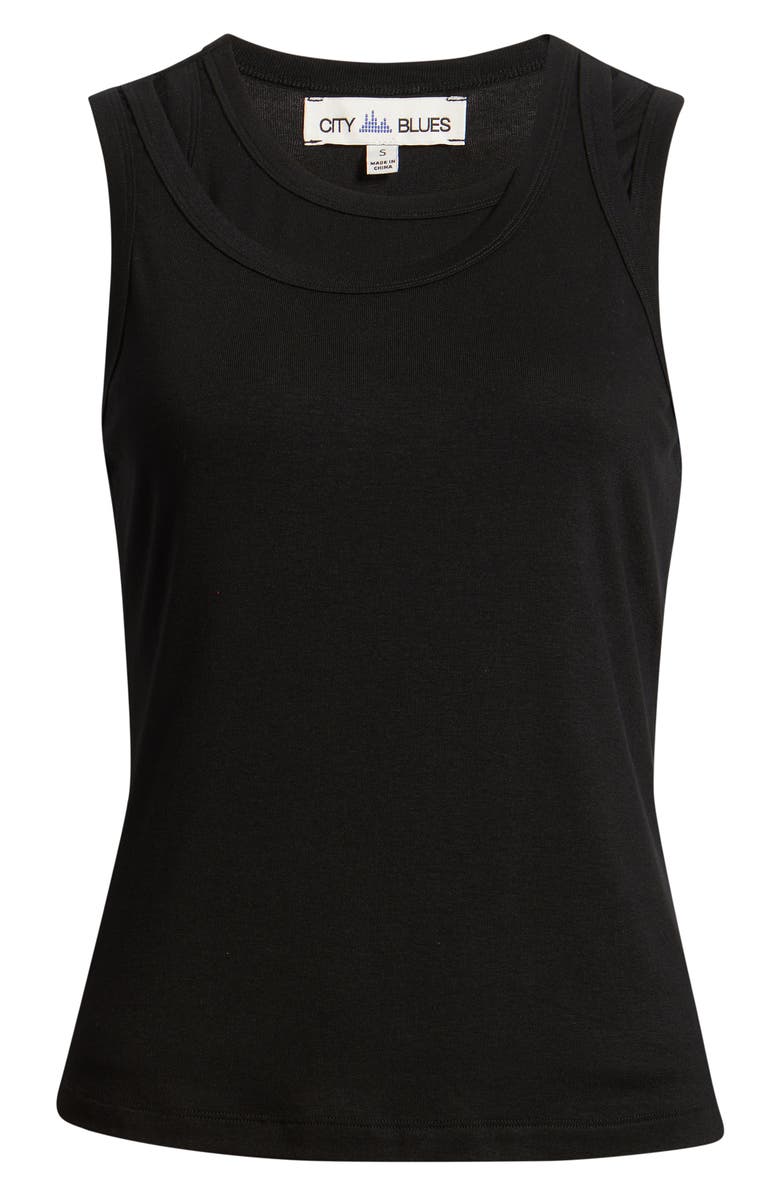 CITY BLUES Layered Look Tank, Alternate, color, 