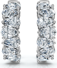 Bliss Diamond 2 - 6 Ct Pear Shape Diamond Hoops 14k Gold Lab Grown Women's Earrings