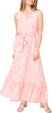 GIBSONLOOK Lindsey Floral Ruffle Maxi Dress