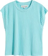 CITY BLUES Rib Knit Top