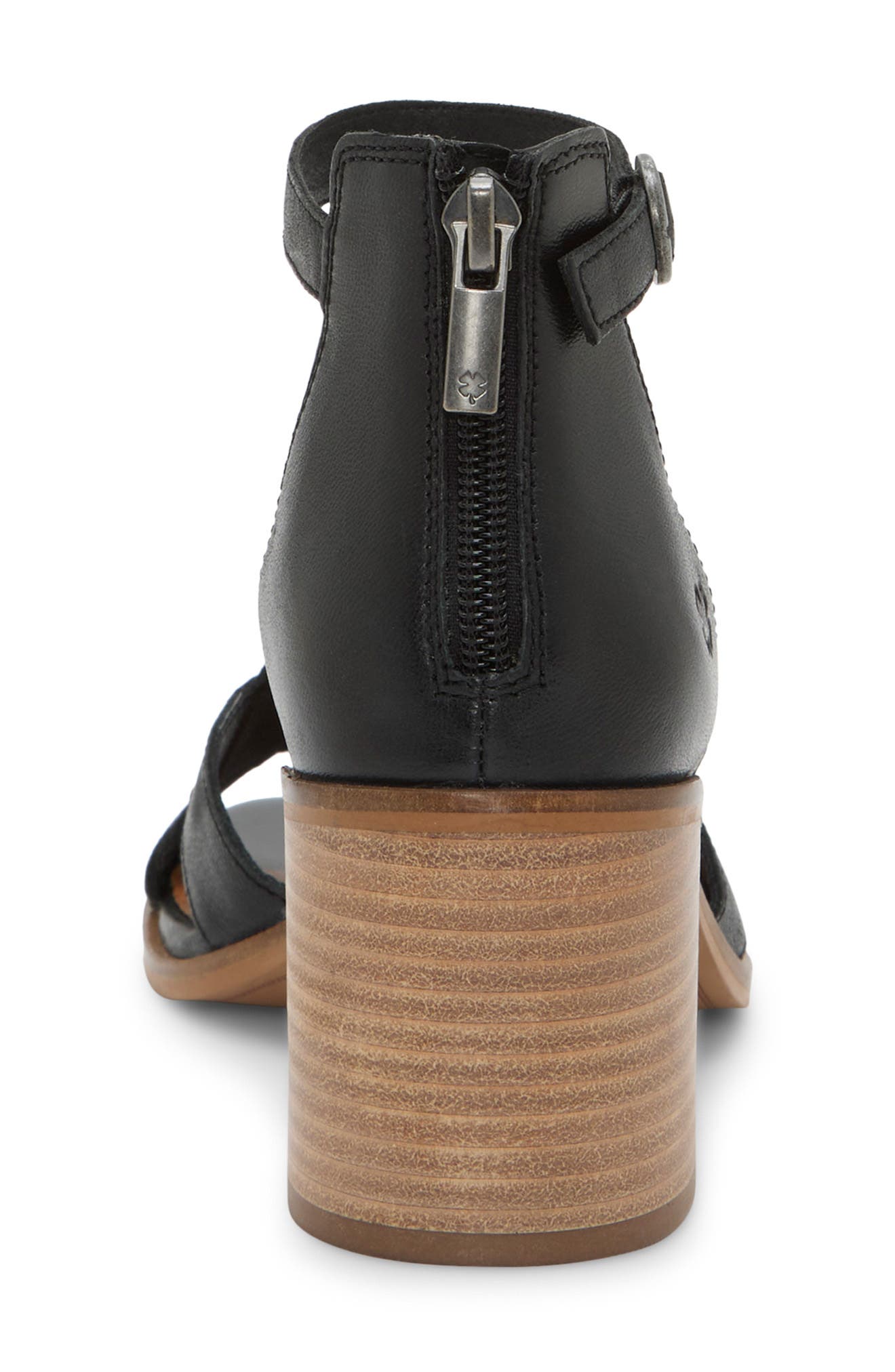 Lucky Brand Sarwa Ankle Strap Sandal, Alternate, color, Black