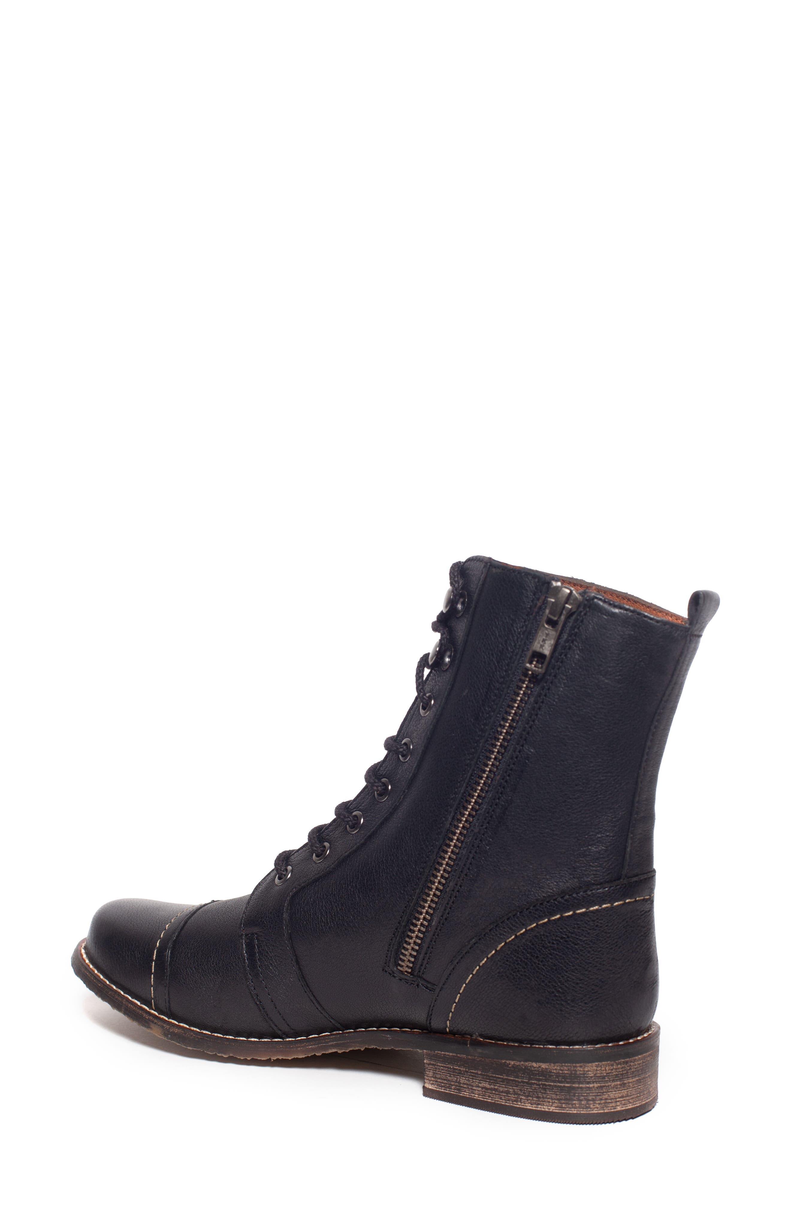 Unity in Diversity Liberty Organic Leather Combat Boot, Alternate, color, 