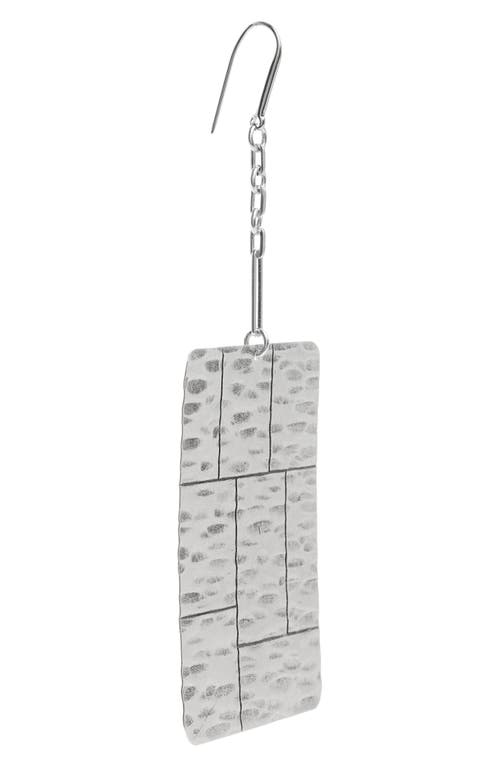 Isabel Marant Blackened Long Drop Earrings In Silver