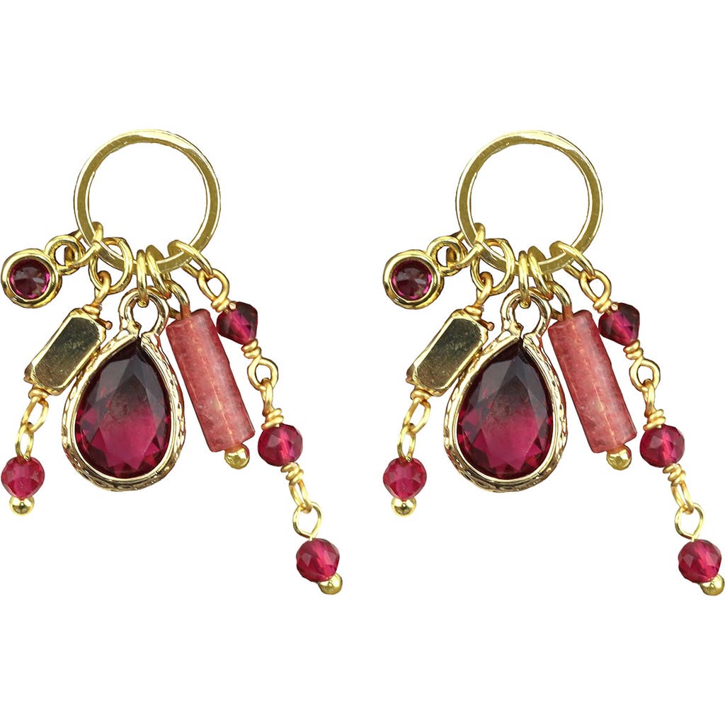 Panacea Crystal & Stone Charm Drop Earrings
