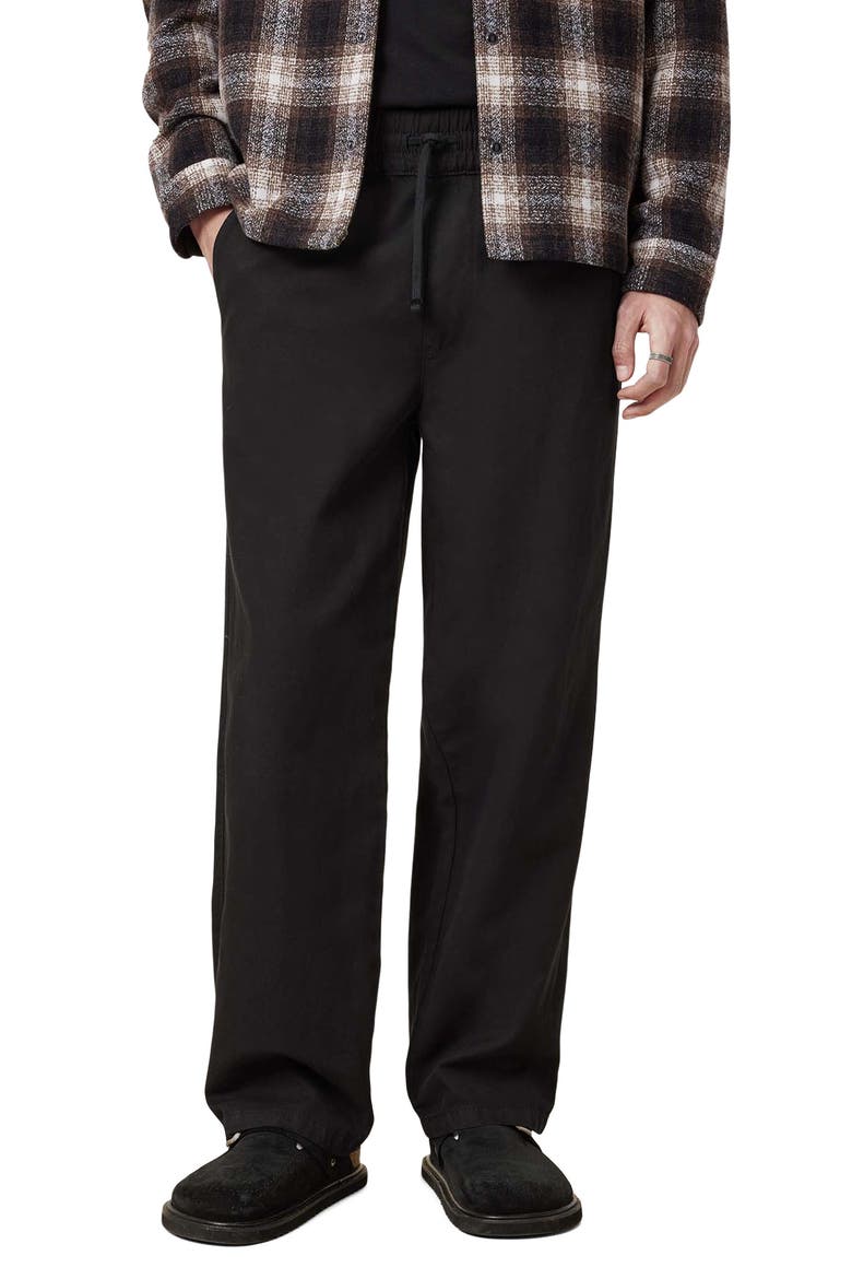 Hanbury Drawstring Pants, Main, color, JET BLACK