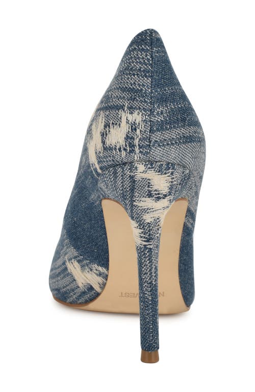 Shop Nine West Fresh Pointed Toe Pump In Dark Blue