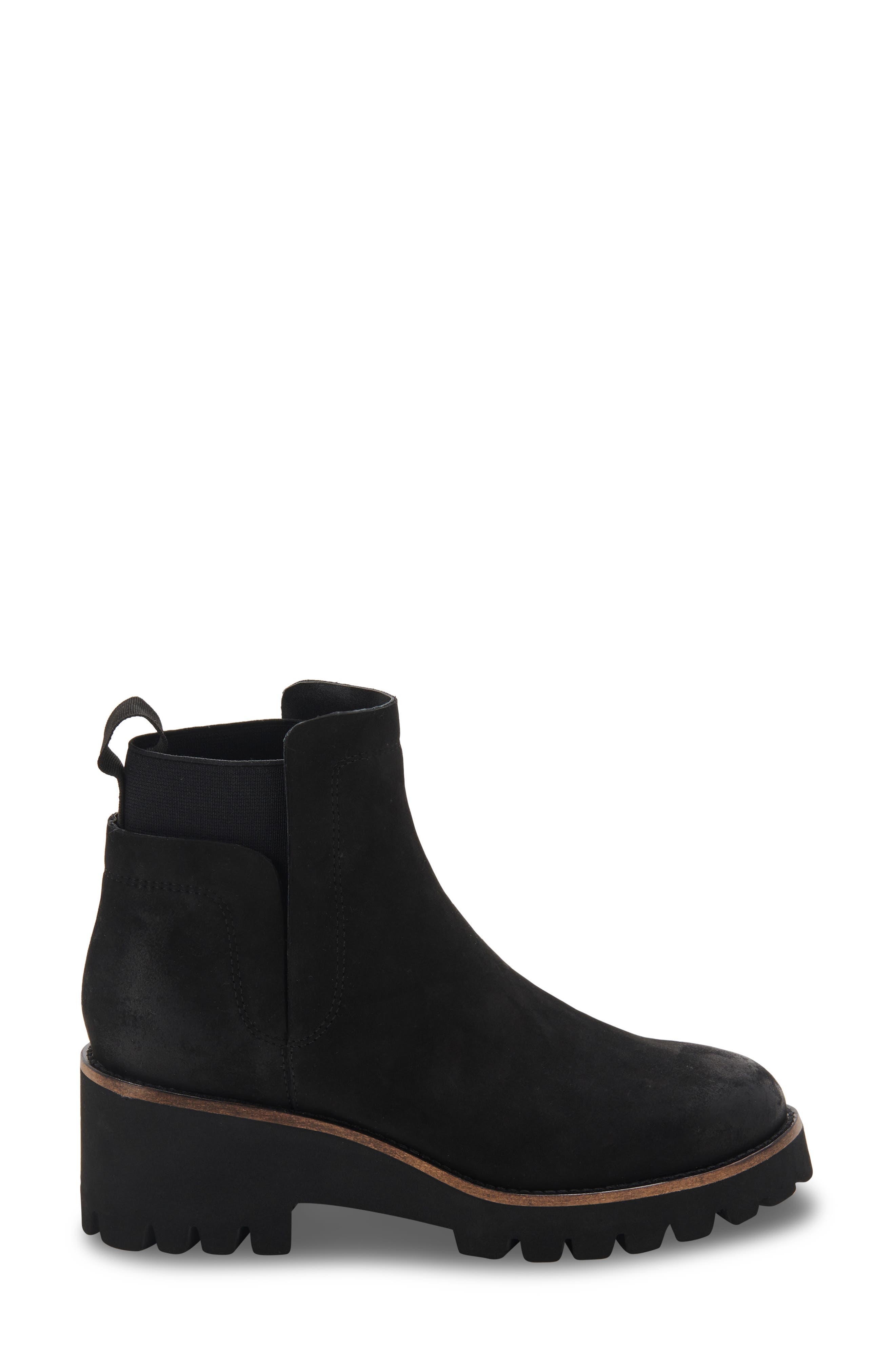 Danika Waterproof Bootie, Alternate, color, BLACK NUBUCK