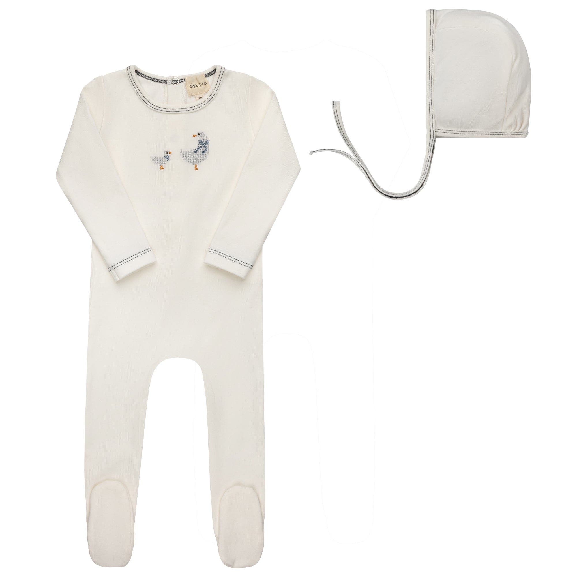 Ivory/Blue