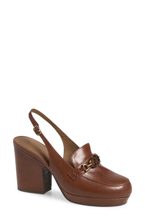 Indee Leather Slingback Pump