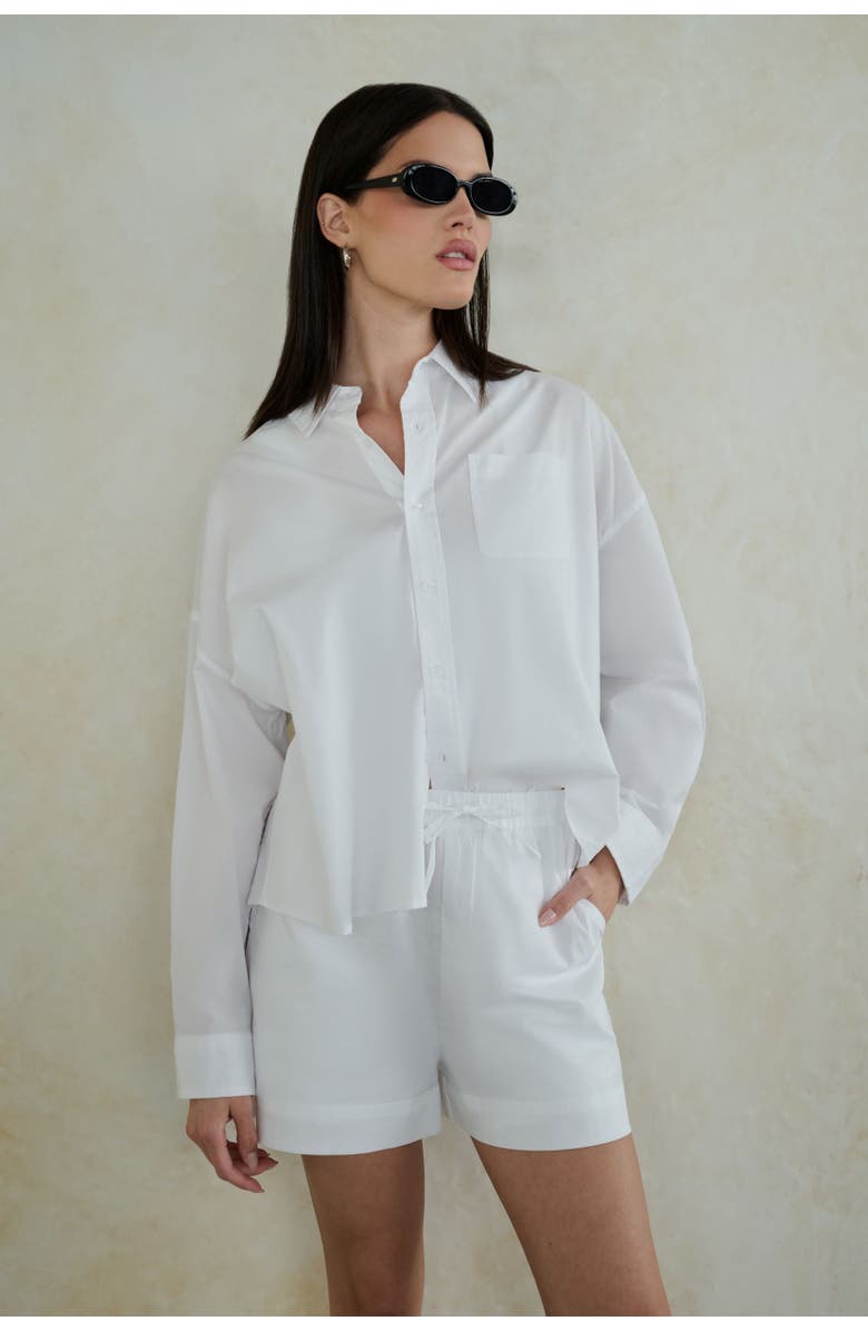 WeWoreWhat Button Front Shirt, Alternate, color, 