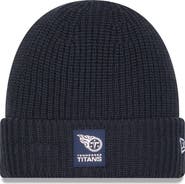 New Era Men's New Era Charcoal Tennessee Titans 2025 Sideline Cold Weather Cuffed Knit Hat