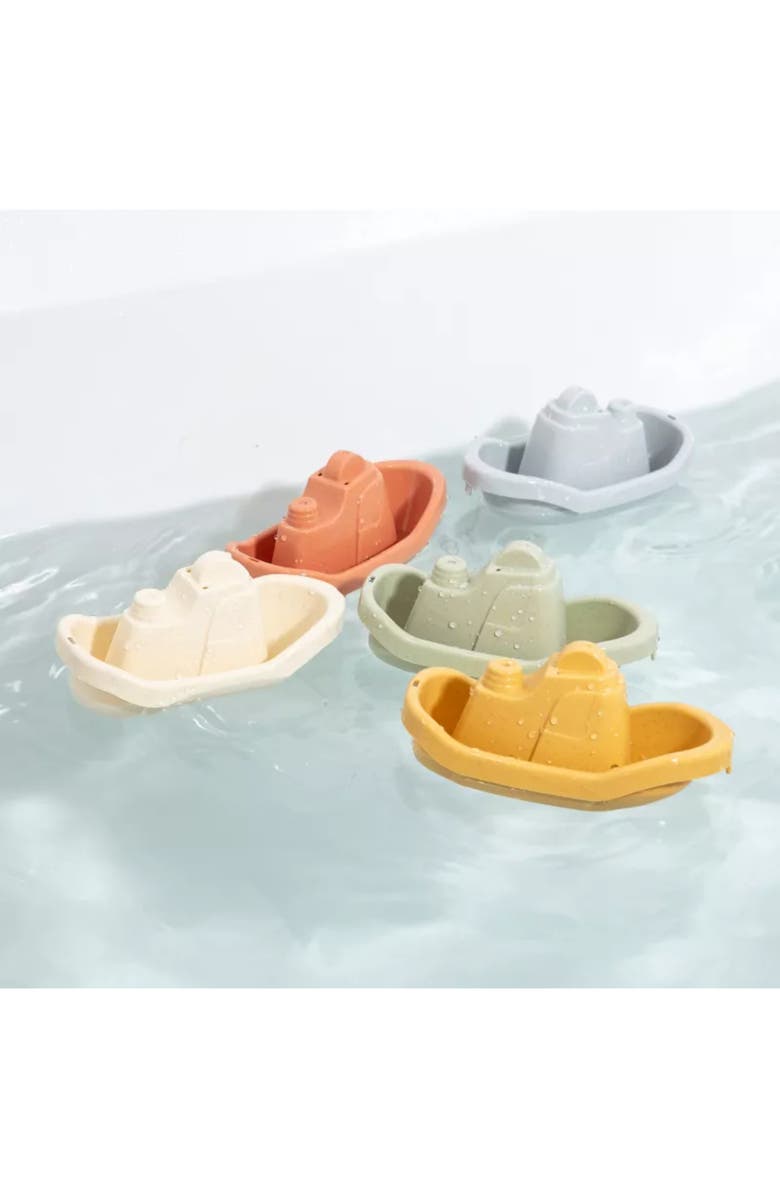 Sperric Floating Boats Mold Free Educational Bath Toy 5-Piece Set, Alternate, color, Multicolor