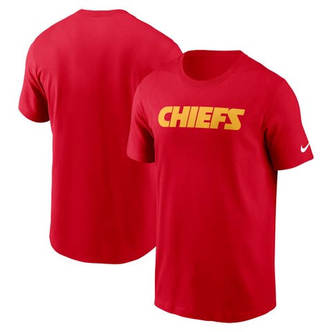 Men's Nike Red Kansas City Chiefs Primetime Wordmark Essential T-Shirt