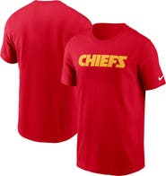 Nike Men's Nike Red Kansas City Chiefs Primetime Wordmark Essential T-Shirt
