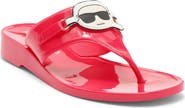 KARL LAGERFELD PARIS Vayla Wedge Flip Flop