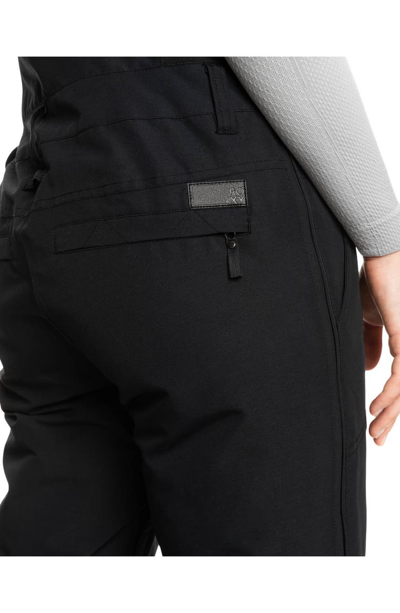 Roxy Rideout Insulated Water Repellent Snow Bib, Alternate, color,