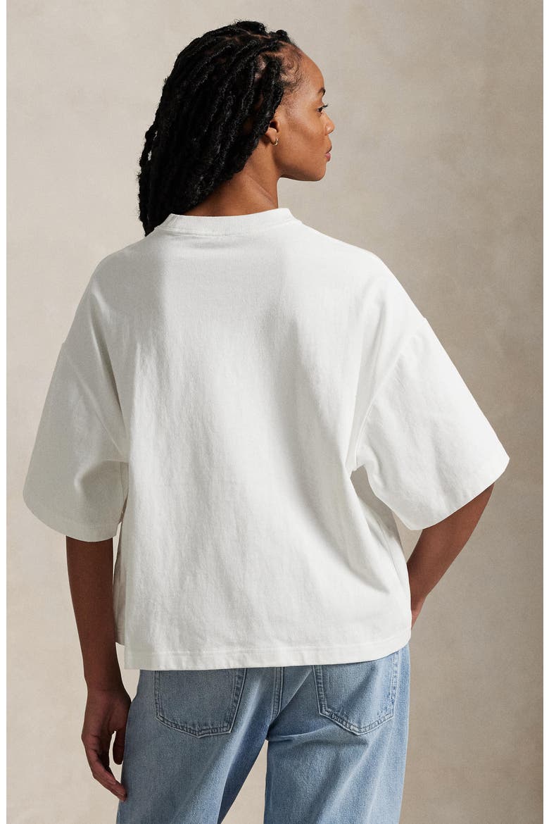 Logo Oversize Cotton Graphic T-Shirt, Alternate, color, ANTIQUE WHITE