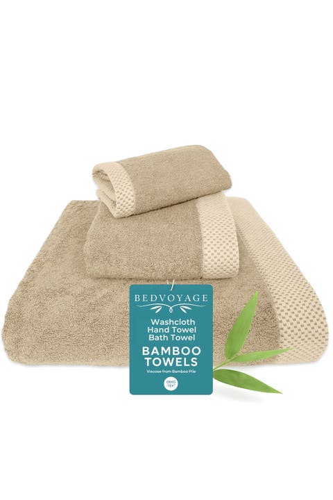 Luxury Viscose Odor & Mildew Resistant Towel Collection, 3pc Set