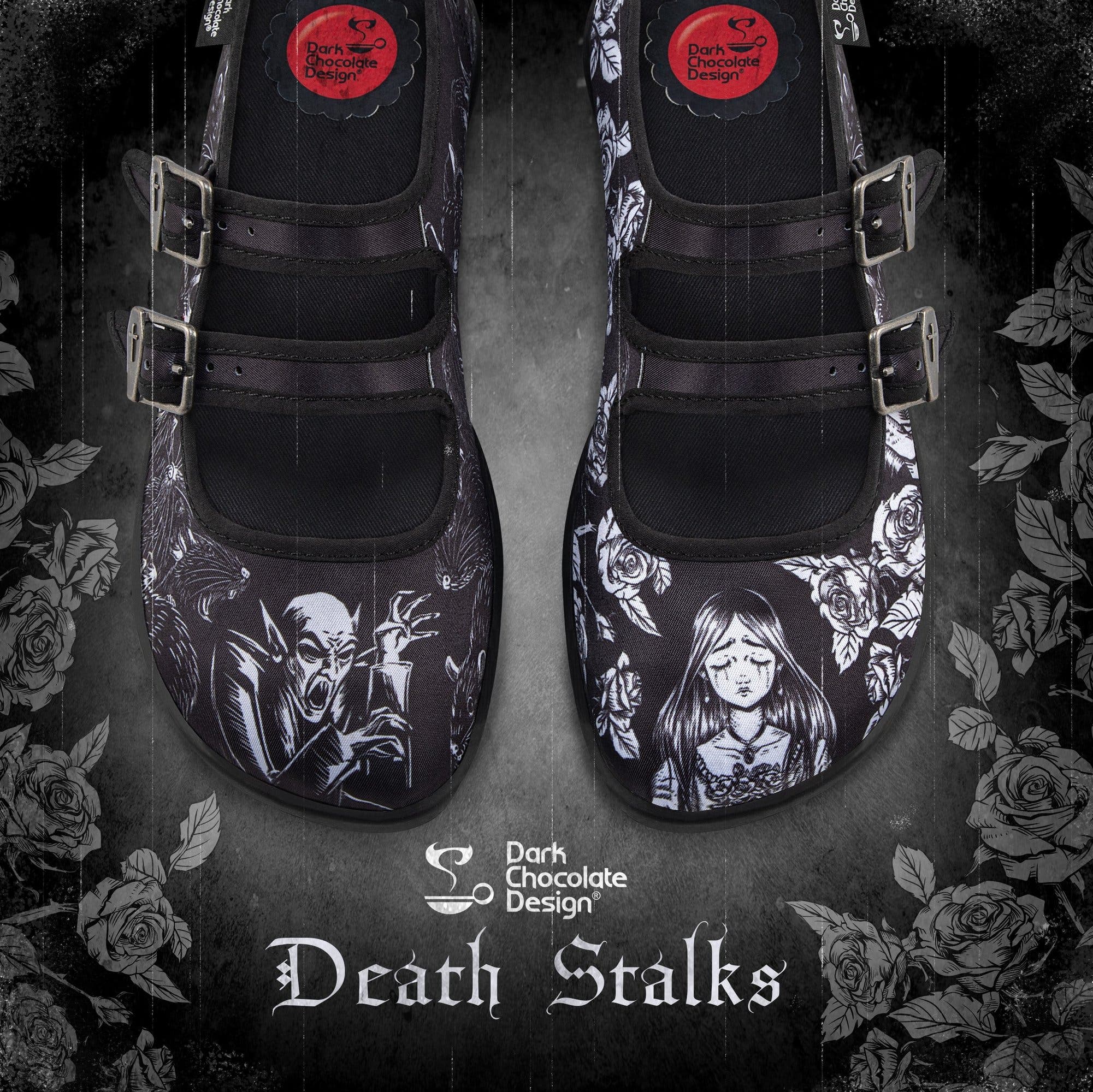 Death Stalks Women's Mary Jane Flats, Alternate, color, Death Stalks