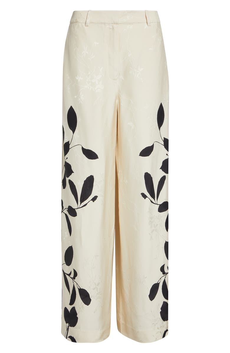 Reiss Delilah Wide Leg Pants, Main, color, Ivory/ Black