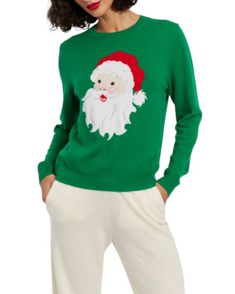 Wool-Cashmere Santa Sweater