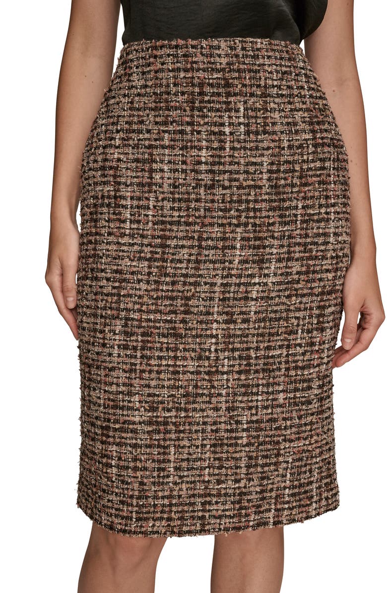 Donna Karan New York Tweed Pencil Skirt, Alternate, color,