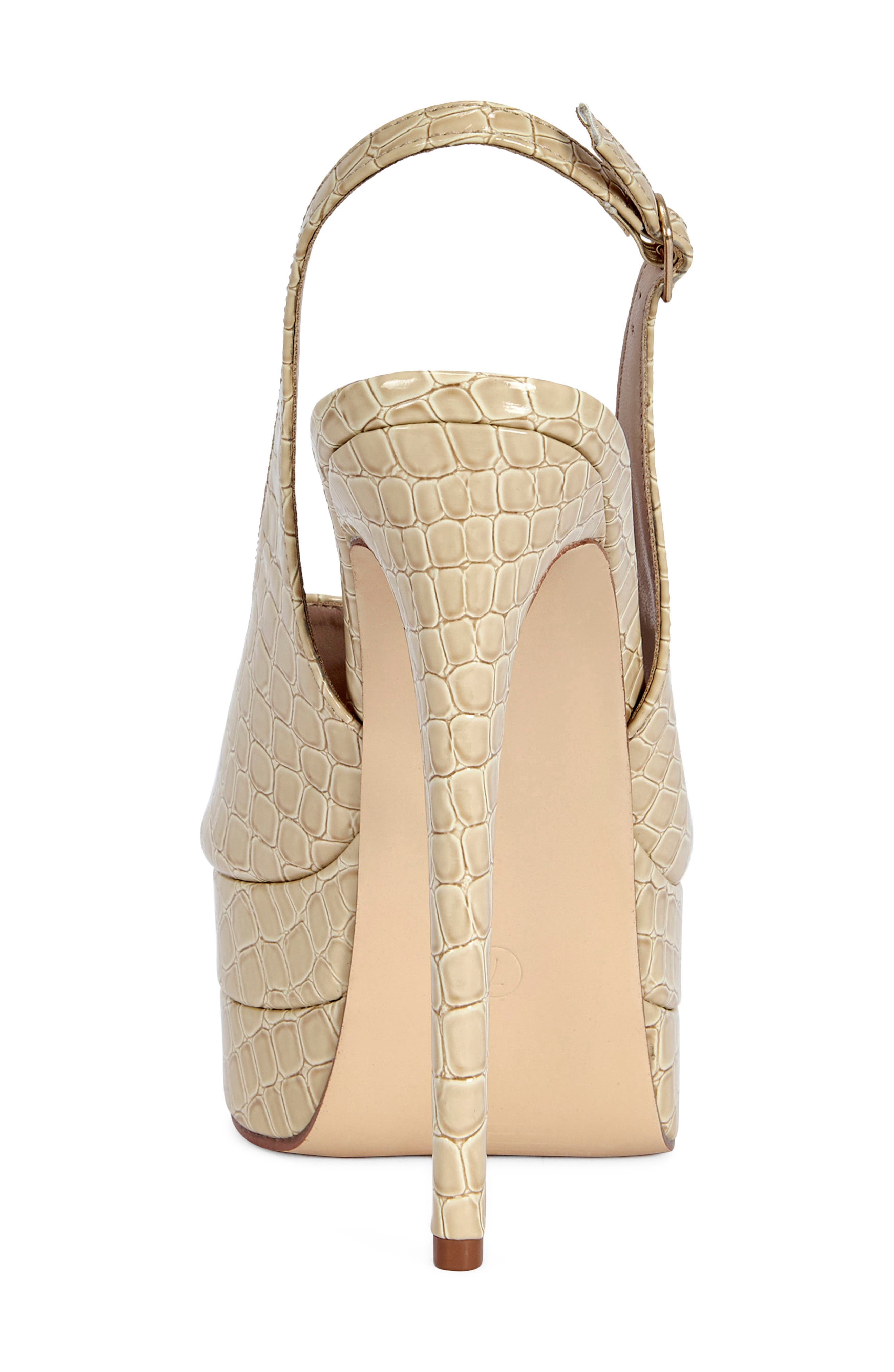 AZALEA WANG Exactly Slingback Platform Peep Toe Pump, Alternate, color, 