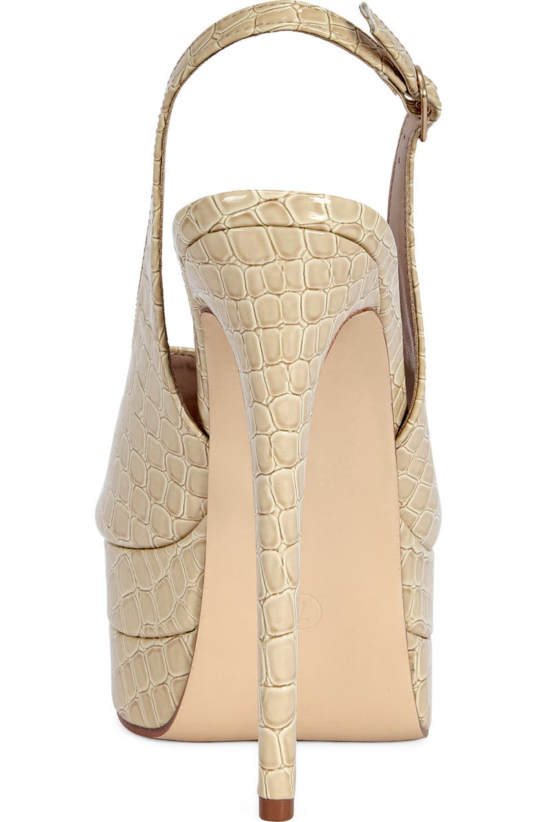 AZALEA WANG Exactly Slingback Platform Peep Toe Pump, Alternate, color,