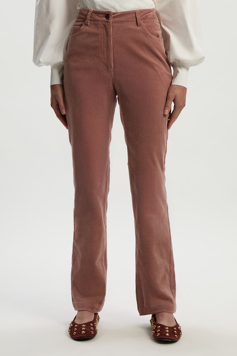 Stretch Cord Kickflare Jean, Main, color, Pink