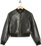 AllSaints Riley Leather Bomber Jacket