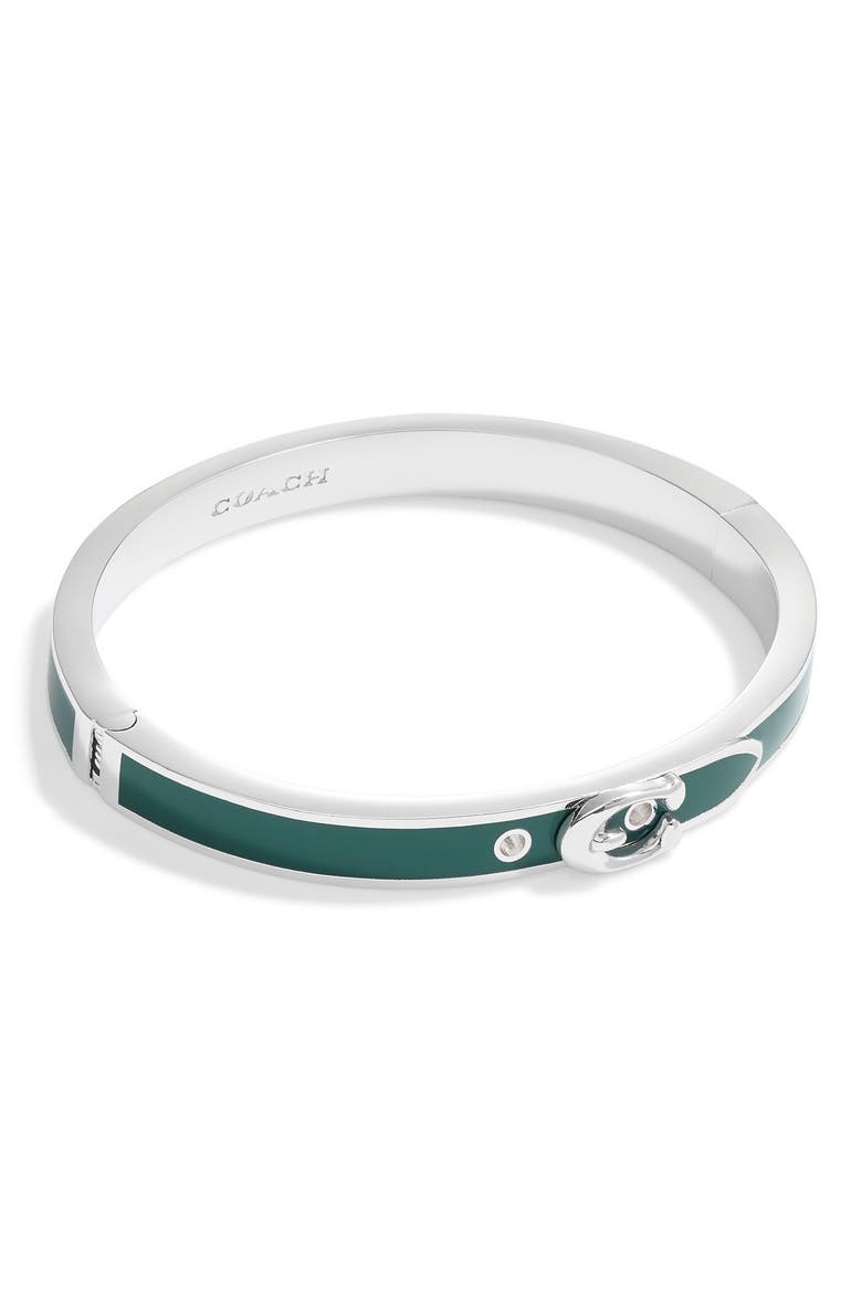 Buckle Bangle, Main, color, GREEN