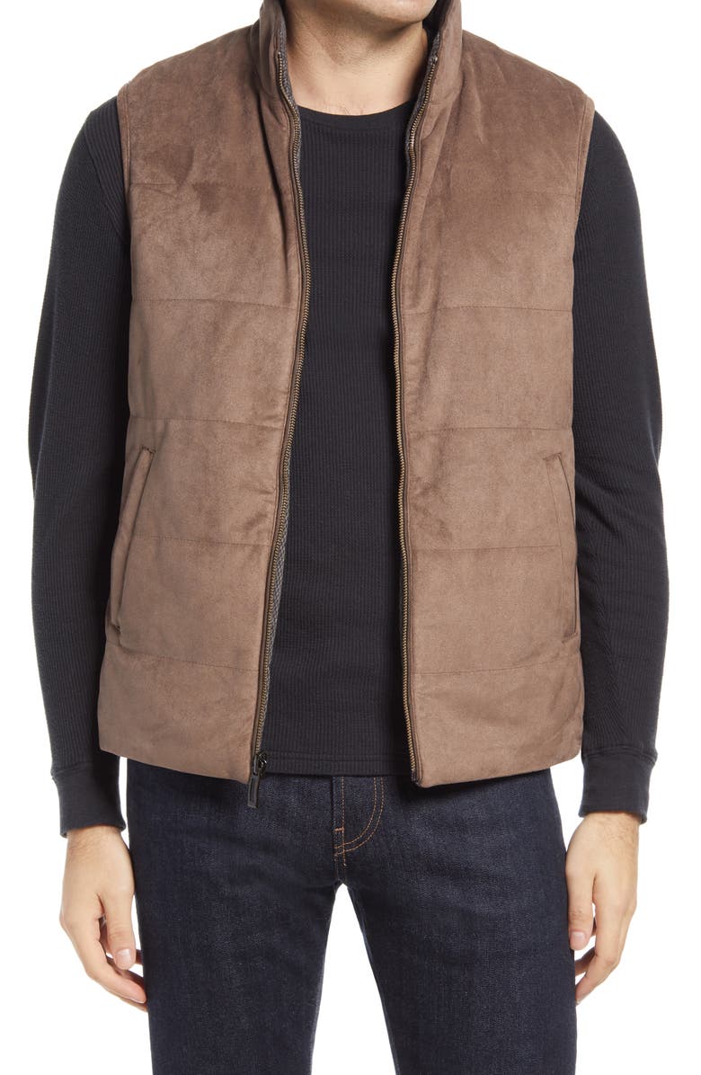 Johnston & Murphy Reversible Quilted Vest, Main, color,