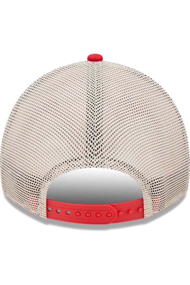 Men's New Era Scarlet/Natural Nebraska Huskers Devoted 9TWENTY Adjustable Hat, Alternate, color, Scarlet