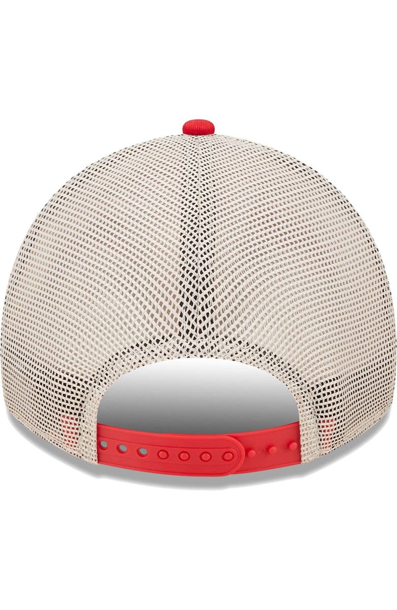 New Era Men's New Era Scarlet/Natural Nebraska Huskers Devoted 9TWENTY Adjustable Hat, Alternate, color,