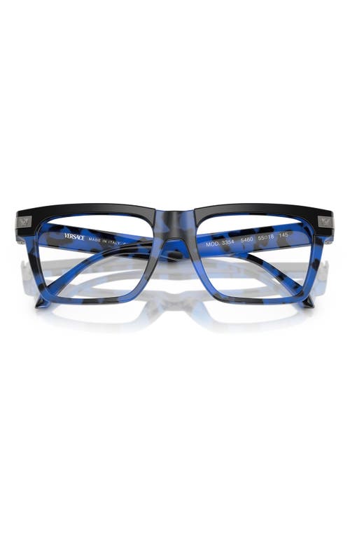Versace Eyewear Eyeglasses In Blue Havana