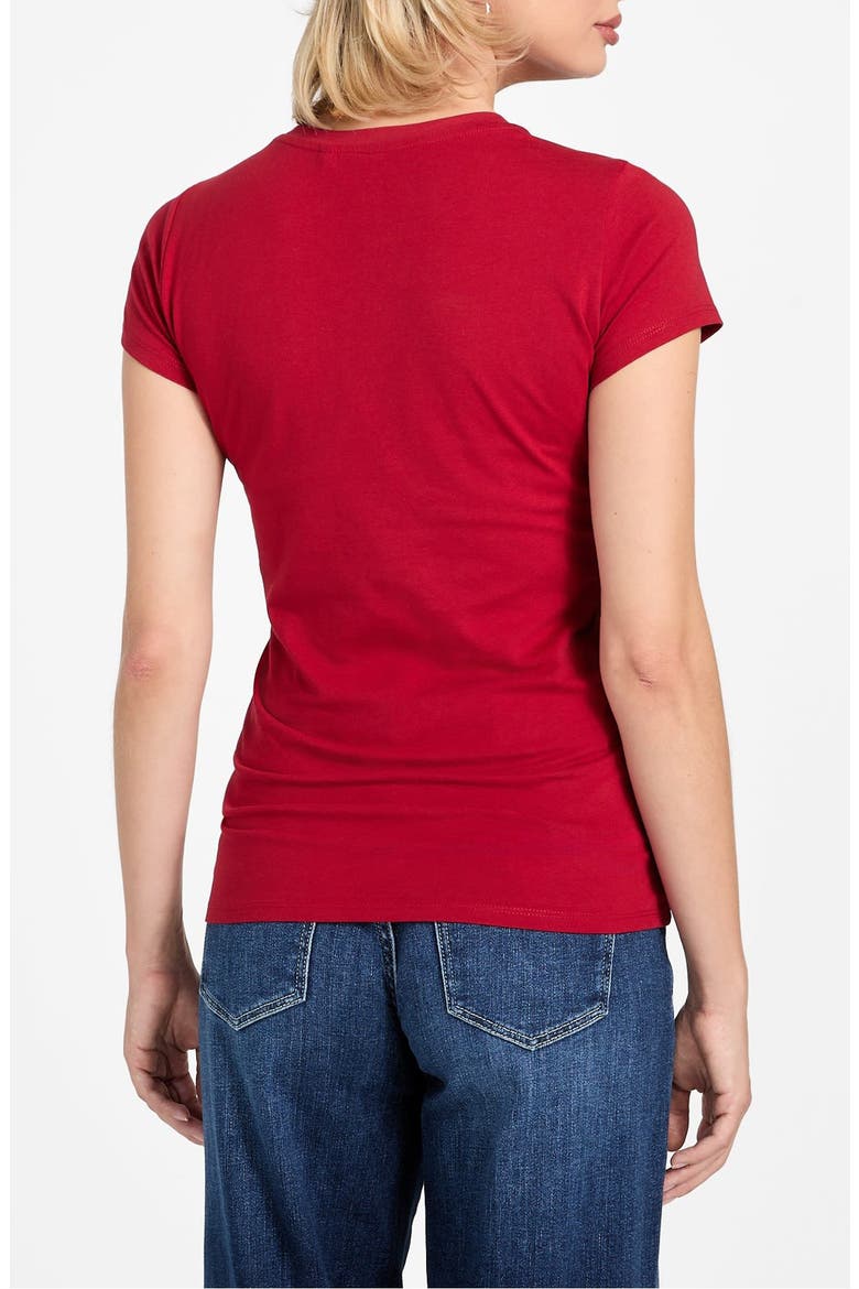 Rhinestone Logo T-Shirt, Alternate, color, RED