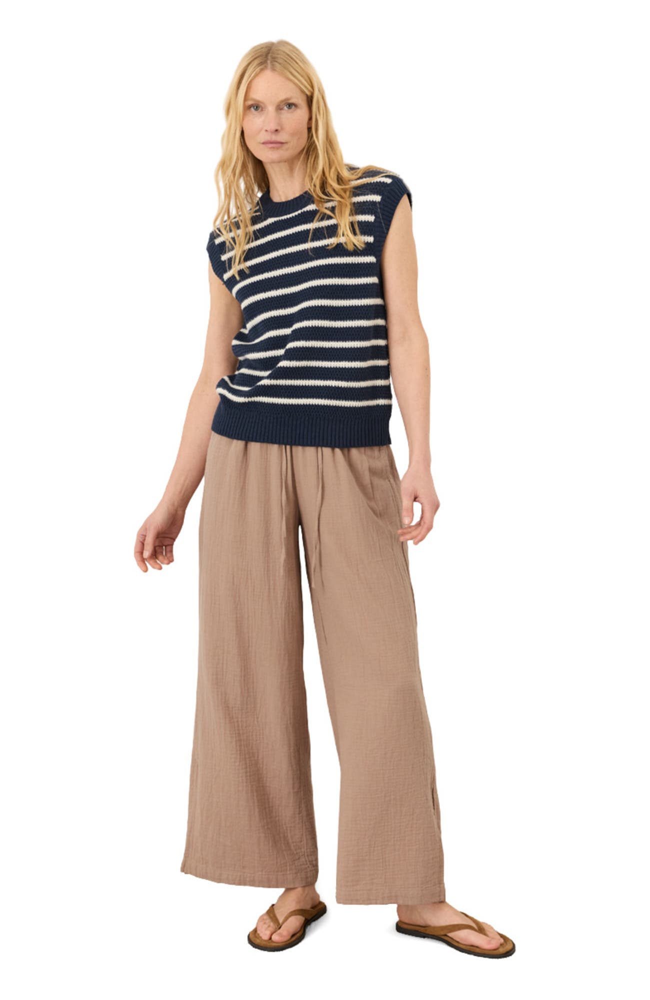 selected Seabreeze Stripe Navy Blue