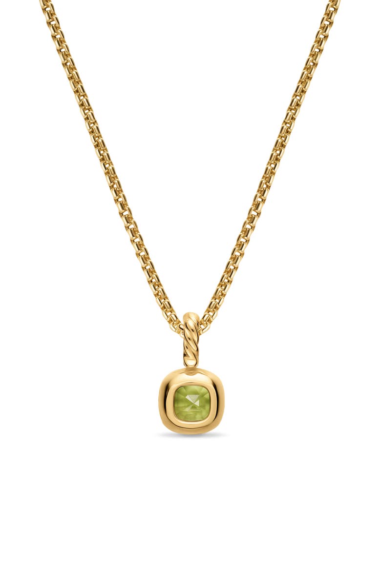 Mini Cushion Cut Enhancer, Alternate, color, PERIDOT