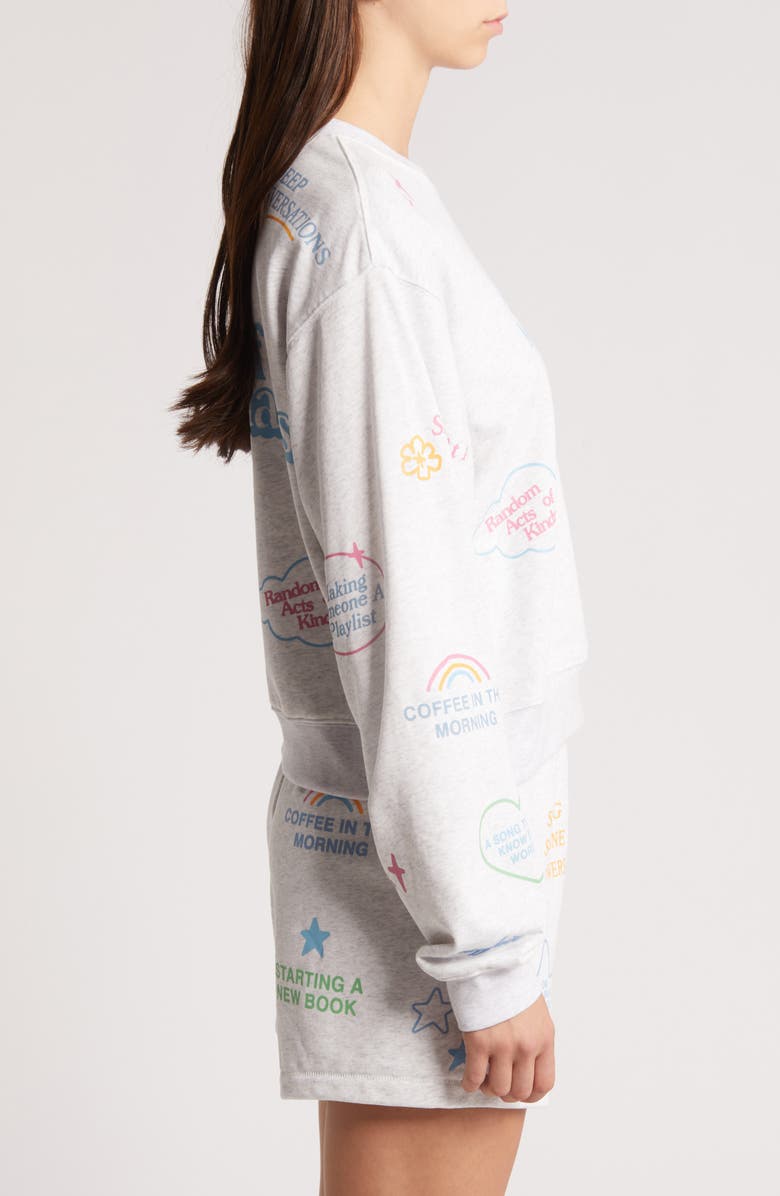 THE MAYFAIR GROUP Love Language Graphic Sweatshirt, Alternate, color, 