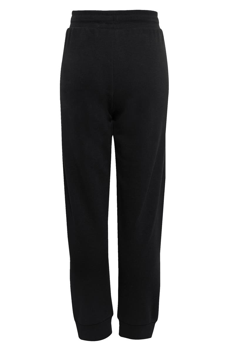 adidas Kids' Trefoil Crewneck Sweatshirt & Joggers Set, Alternate, color, Black